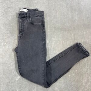 Abercrombie & Fitch Womens Size 26 Super Skinny High Rise‎ Gray Jeans